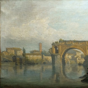 Верне Клод Жозеф - Понте Ротто (сломанный мост) в Риме