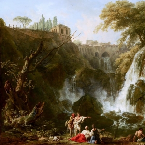Верне Клод Жозеф - Водопады и вилла Мецената в Тиволи