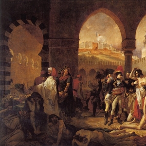 Антуан-Жан Гро - Посещение Бонапартом чумного барака в Яффе