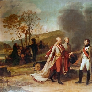 Антуан-Жан Гро - Переговоры Наполеона и Франца II после боя у Аустерлица 4 12 1805