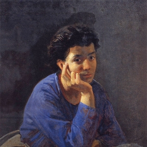 Портрет неизвестной в голубой блузе