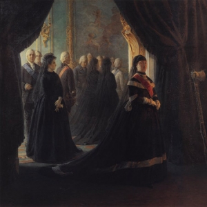 Екатерина II у гроба императрицы Елизаветы