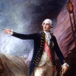 Портрет адмирала Родни в битве при Сенте