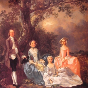 Портрет семьи Гравенор. Мистер и миссис Джон Гравенор и их дочери, Элизабета и Анна