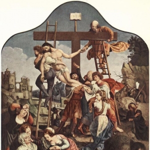 Ян Госсарт - Снятие с креста (Дама, изображенная как Мария Магдалена)