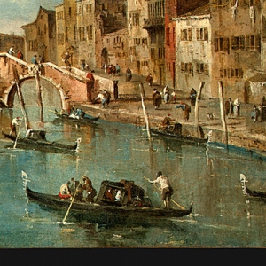 Франческо Гварди - Вид на канал Каннареджо, Венеция, ок.1775-80