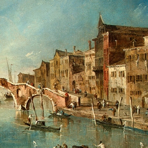 Франческо Гварди - Вид на канал Каннареджио, Венеция, ок.1775-80