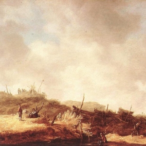Ян ван Гойен - Пейзаж с дюнами