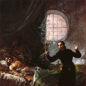 Св.Франциск Борджа помогает умирающему