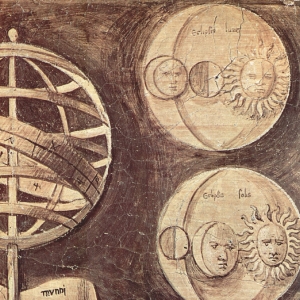 Фриз с циклом фресок в технике гризайль, Свободные искусства и механические искусства, Фреска Астрономия, 1500-10
