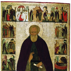 Преподобный Димитрий Прилуцкий с житием. Спасо-Прилуцкий монастырь  
