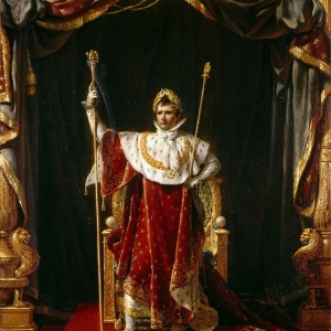 Давид Жак Луи - Наполеон в коронационном облачении (эскиз)