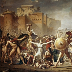 Давид Жак Луи - Сабинянки останавливают бой римлян с сабинами