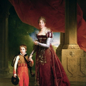 Мари Амели де Бурбон (1782-1866) герцогиня Орлеанская и её сын, принц Фердинанд