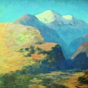 159. Куинджи Архип – Снежные вершины гор. Кавказ. 1890-1895