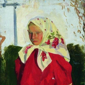 Дуня в красном. (1903-1905)