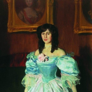 Портрет женщины в голубом (Портрет П.М. Судковской)