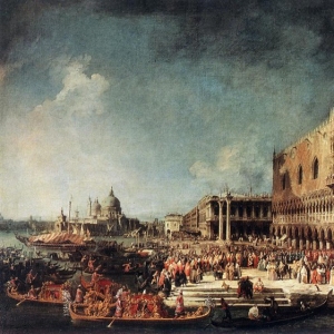 Каналетто Антонио - Прибытие французского посла в Венецию