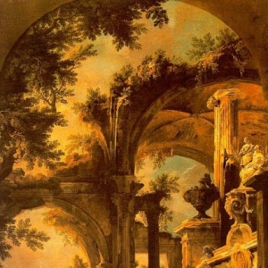 Каналетто Антонио - Аллегорическое изображение гробницы лорда Сомерса