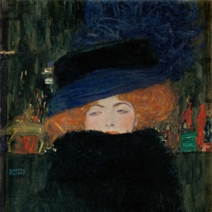 Густав Климт - Дама в шляпке и боа из перьев