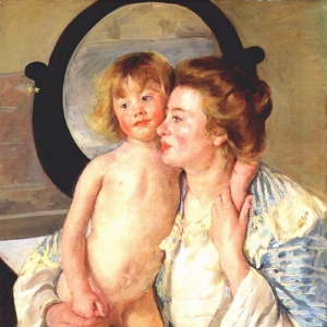 Кассат Мэри - Мать и дитя, 1898