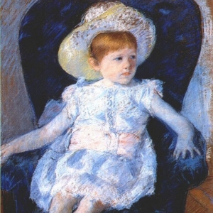 Кассат Мэри - Элси в синем кресле, 1880