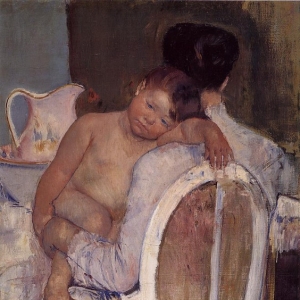 Кассат Мэри - Мать, держащая на руках ребенка