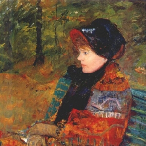 Кассат Мэри - Осень (портрет Лидии Кассат в профиль), 1880
