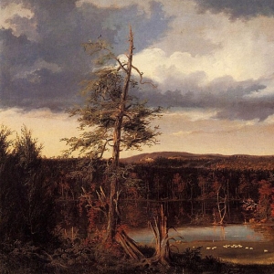 Томас Коул - Пейзаж и поместье м-ра Физерстонхофа вдали, 1826