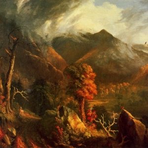 Томас Коул - Вид в Белых горах, ок.1827