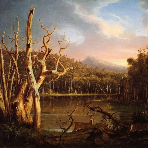 Томас Коул - Озеро с мертвыми деревьями (Кэтскилл), 1825