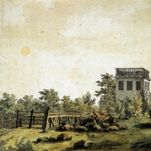 Каспар Давид Фридрих - Пейзаж с павильоном