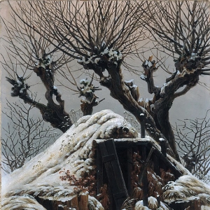 Каспар Давид Фридрих - Хижина в снегу