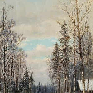 Кондратенко Гавриил - Зима У околицы 1883