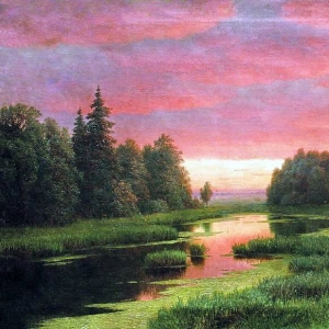 Кондратенко Гавриил - Закат над рекой Начало 1880