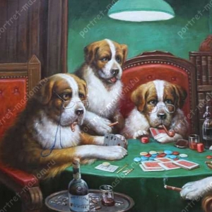 2. Кассиус Кулидж - Играют в покер