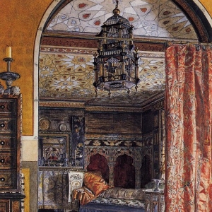 Сэр Лоуренс Альма-Тадема - Гостиная в доме Тауншенд (1885)