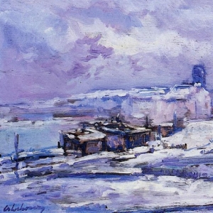 Альберт Лебург - Руан в снегу
