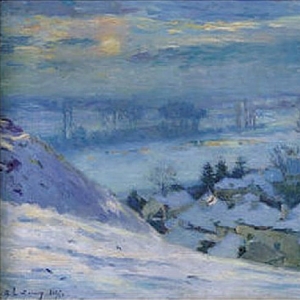 Альберт Лебург - Городок Эрбле под снегом, 1895