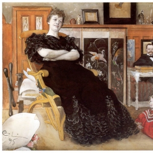Карл Ларсон - Портрет Анны Петерссон-Норри, 1895