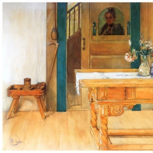 Карл Ларсон - Отдых дома, 1900