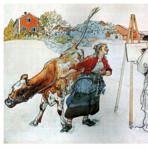 Карл Ларсон - На ферме, 1905