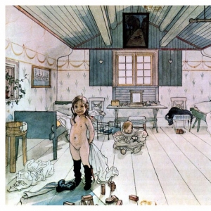 Карл Ларсон - Комната мамы и маленньких девочек, 1894-97