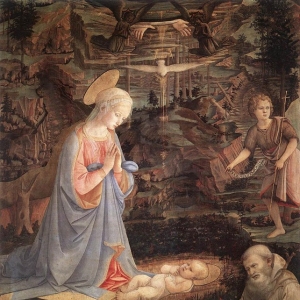 Филиппо Липпи - Поклонение Святых младенцу, 1463