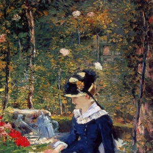 Мане Эдуард - Молодая дама в саду