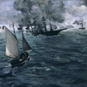 Мане Эдуард - Сражение между кораблями «Кирсардж» и «Алабама»