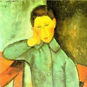 Амедео Модильяни - Мальчик в синей куртке, 1918
