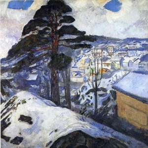 Эдвард Мунк - Зима в Крагерё, 1912