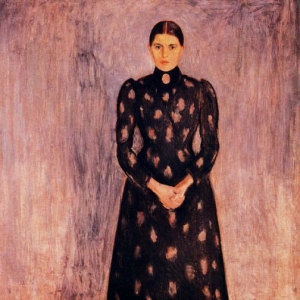 Эдвард Мунк - Портрет Ингер Мунк, сестры художника, 1892