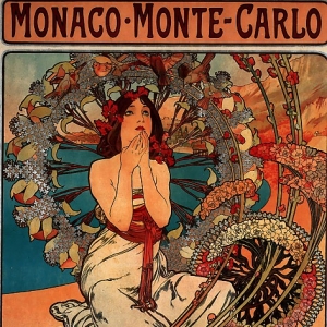 Муха Альфонс Мариа - Реклама- Монако, Монте-Карло